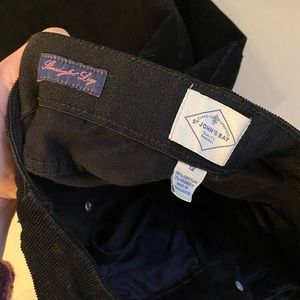 Black corduroy pants